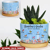 Grandma Mom's Garden With Butterfly Kids, Where Love Grows Personalized Ceramic Plant Pot LPL04APR23KL1 Ceramic Plant Pot Humancustom - Unique Personalized Gifts Ceramic Pot 1 Ceramic Pot