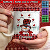 Cute Snowman Nana Mom Sweet Heart Kids Personalized Mug LPL08DEC22TP3 White Mug Edge Humancustom - Unique Personalized Gifts