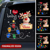 Personalized I Love Being A Nana Reindeer Christmas Sticker Decal LPL08NOV22NY1 Decal Humancustom - Unique Personalized Gifts 6x6 inch
