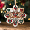 Christmas Puzzle Sweet Heart Kids, Nana Mom You Are The Piece That Holds Us Together Personalized Ornament LPL08NOV23KL1