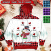 Christmas Happy Snowman Nana Mom Sweet Heart Kids Personalized 3D Hoodie LPL09NOV22TP4 3D T-shirt Humancustom - Unique Personalized Gifts Hoodie S