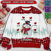 Christmas Happy Snowman Nana Mom Sweet Heart Kids Personalized 3D Sweater LPL09NOV22TP5 3D Sweater Humancustom - Unique Personalized Gifts S Sweater