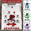 Colorful Christmas Snowman Nana Mom Sweet Heart Kids Personalized T-shirt And Hoodie LPL11NOV22TP5 White T-shirt and Hoodie Humancustom - Unique Personalized Gifts Classic Tee White S