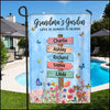 Grandma Mom's Garden Butterflies, Where Love Grows Personalized Flag LPL14APR23KL1 Flag Humancustom - Unique Personalized Gifts