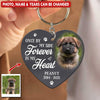 Once By My Side Forever In My Heart Personalized Memorial Keychain Upload Image, Memorial Gift Sympathy Gift LPL14JUN23TP1