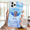 Memorial Upload Image Wings Infinity, Yoy Wings Were Ready But My Heart Was Not Personalized Phone Case LPL14JUN23TP2