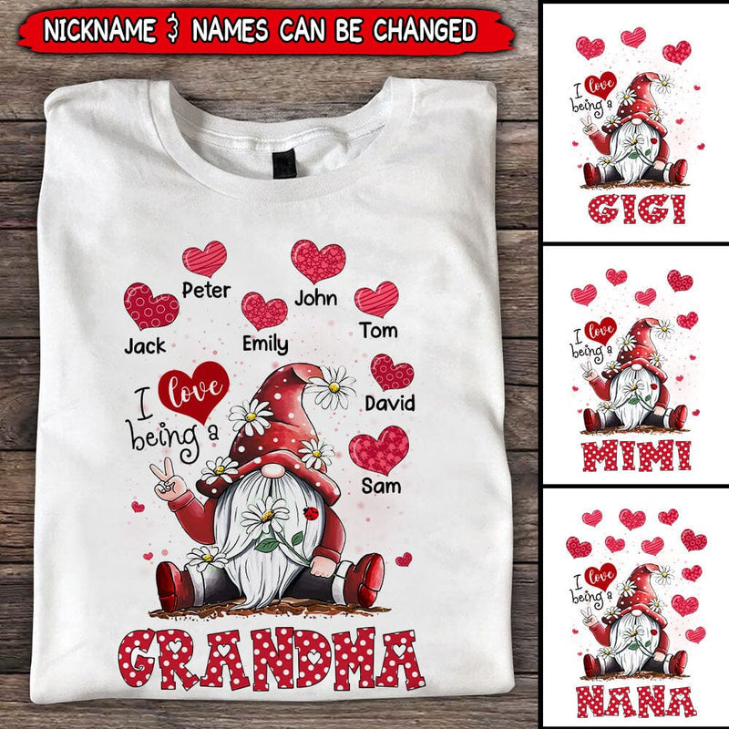 Cute Colorful Snowmy Grandma Mom Little Heart Kids Personalized Christ -  HumanCustom - Unique Personalized Gifts Made Just for You