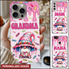 Cute Pink Cream Melting Gnome Grandma Mom Sweet Kids Personalized 3D Inflated Effect Phone Case LPL16APR24KL1