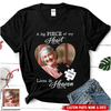 Memorial Upload Photo, A Big Piece Of My Heart Lives In Heaven Personalized T-shirt & Hoodie LPL16FEB23DZ1