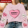 Sweetest Heart Grandma Auntie Mom Kids Personalized Sweater LPL17JAN23NY2 3D Sweater Humancustom - Unique Personalized Gifts S Sweater