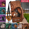 Love Horse Breeds Custom Name Hoofprint Leather Pattern Personalized Lady Purse LPL17SEP22CT2 Woman Purse Humacustom - Unique Personalized Gifts