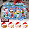 Personalized Christmas is better with grandkids Aluminum Ornament MDF Benelux Ornament Humancustom - Unique Personalized Gifts