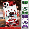 Christmas Snowman Nana Mom Sweet Heart Kids Personalized Phone Case LPL20OCT22TP1 Silicone Phone Case Humancustom - Unique Personalized Gifts 