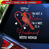 Memorial Cardinal, I'm Not A Widow I'm A Wife To A Husband With Wings Personalized Decal LPL21FEB23TP5 Decal Humancustom - Unique Personalized Gifts 6x6 inch