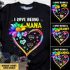 Sunflower Heart Grandma- Mom, I Love Being A Nana, Mother's Day Personalized T-shirt And Hoodie LPL21MAR22VN1 Black T-shirt and Hoodie Humancustom - Unique Personalized Gifts