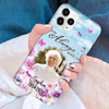 Memorial Upload Photo Wildflower Butterfly, I Am Always With You Personalized Phone Case LPL21MAR24KL1