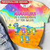 Cute Dinosaur Kids, Mamasaurus Nanasaurus Like A Normal Grandma Mom But More Awesome Personalized 3D T-shirt LPL22APR24TP1