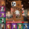 Love Cow Breeds Custom Name Leather Texture Personalized Silicone Phonecase LPL24NOV22TP5 Silicone Phone Case Humancustom - Unique Personalized Gifts Iphone iPhone 14