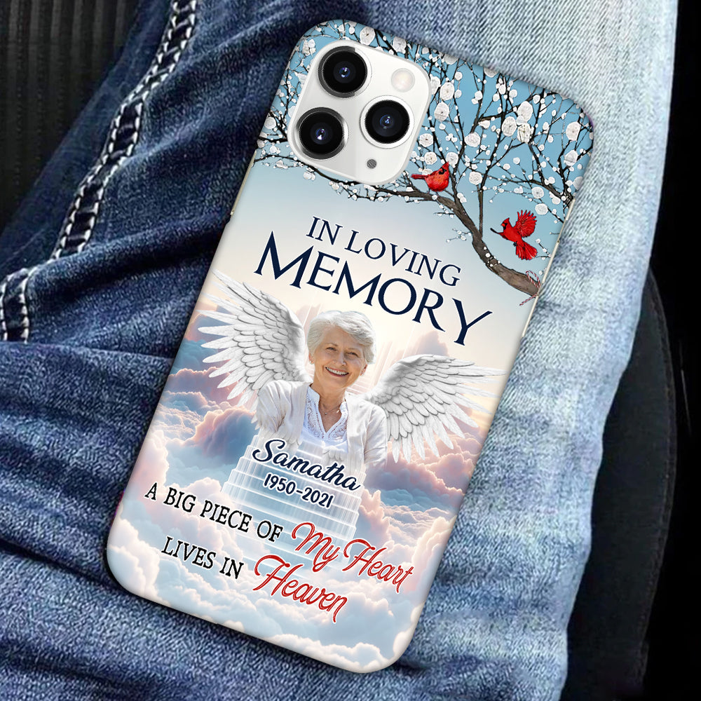 Memorial Upload Photo Wings Heaven, In Loving Memory I Am Always With You Personalized Phone Case LPL25DEC23TT1