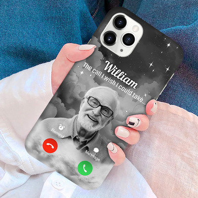 Custom Photo The Call I Wish I Could Take Memorial Gift For Family Dad Mom Nana Papa Personalized Phone Case LPL26APR24KL1
