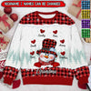 Christmas Snowman Nana Mom Sweet Heart Kids Personalized 3D Sweater LPL26OCT22TP1 3D Sweater Humancustom - Unique Personalized Gifts S Sweater
