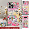 Memorial Custom Photo Floral Garden, Those We Love Don't Go Away Personalized Phone Case LPL27APR24NY2
