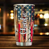 4th Of July American Flag Love Highland Holstein Cow Cattle Farm Personalized Tumbler LPL29MAY23TP4
