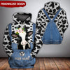 Love Cow Breeds Custom Name Denim Pattern Personalized 3D Hoodie LPL30DEC22NY2 3D T-shirt Humancustom - Unique Personalized Gifts Hoodie S