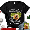 Memorial Upload Pet Photo, You Left Pawprints On My Heart Forever Personalized Shirt LPL30MAR23TP1