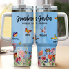 Grandma Auntie Mom's Garden Butterfly Kids, Where Love Grows Personalized Tumbler with Straw LPL30NOV23KL1
