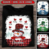 Colorful Christmas Snowman Nana Mom Little Heart Kids Personalized T-shirt And Hoodie LPL31OCT22TP4 Black T-shirt and Hoodie Humancustom - Unique Personalized Gifts Classic Tee Black S