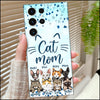 Life is better with cats Personalized Phone case Gift for Cat Lovers HTN13FEB23KL2 Silicone Phone Case Humancustom - Unique Personalized Gifts