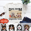 Dog Mom Drinking Team T-Shirt Nla-16Nq016 2D T-shirt Dreamship S White