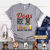 Dogs Solves Most Of My Problems Personalized Dog T-Shirt Nla-16Sh002 2D T-shirt Dreamship S White