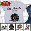 Dog Mom Est - Custom T-Shirt 2D T-shirt Dreamship S White