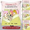 Happiness Is ... Not having to set the Alarm for the next day Personalized Cats Fleece Blanket Fleece Blanket Dreamship Medium (50x60in)