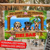 Personalized Backyard, Patio, Tiki ... Bar (Custom) Dogs Printed Metal Sign Nla-29Xt001 Metal Sign Human Custom Store