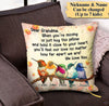 Dear Grandma, when you're missing us just hug this pillow Personalized Canvas Pillow NLA02AUG21XT1 Pillows Dreamship