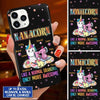 Grandmacorn with grandkids Personalized Phone case NLA02JUL21NQ2 Phonecase FUEL Iphone iPhone 12