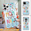 First Mom Now Nana Kid and Grandkids Custom Names Flower Pattern Personalized Phone case NLA02JUL21VN2 Phonecase FUEL Iphone iPhone 13