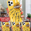 ASST Grandma With Grandkids Sunflower Arrow Yellow US Flag Personalized Phone case NLA03JUN21SH1 Phonecase FUEL