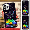 Grandma Rainbow Flower with Hummingbirds Custom Phone Case Phonecase FUEL Iphone iPhone 12