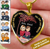From Our First Kiss Till Our Last Breath Personalized Valentine's Day Gift Couple Chibi Heart Necklace NLA04JAN22VA1 Jewelry ShineOn Fulfillment Luxury Necklace (Gold)