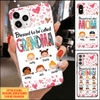 Blessed to be called Grandma with Grandkids Heart Pattern Personalized Phone case NLA06JUL21TT2 Phonecase FUEL Iphone iPhone 12