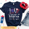 Baseball Love Being Called Nana Personalized T-Shirt Nla09Jun21Tq1 Black T-shirt Dreamship S Black