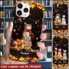 Customized Cats Autumn Phone case Custom Gift for Cat Lover NLA13JUN22TT1 Silicone Phone Case Humancustom - Unique Personalized Gifts