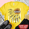 Grandma With Grandkids Flower Arrow Personalized T-Shirt NLA18JUN21SH3 2D T-shirt Dreamship S Gold