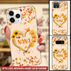 Nana Autumn Heart Butterflies Personalized Phone case NLA21AUG21TP1 Phonecase FUEL