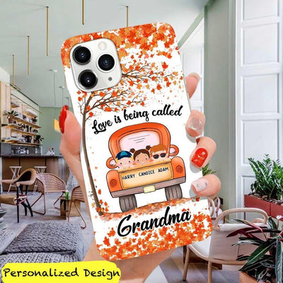 Grandma With Grandkids Autumn Personalized Phonecase NLA21JUN21VN1 Phonecase FUEL Iphone iPhone 12