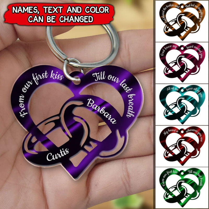 Discover Couple Rings Personalized Acrylic Keychain